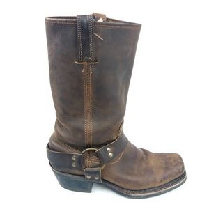 Frye /// 12R Brown Leather Harness Boots
